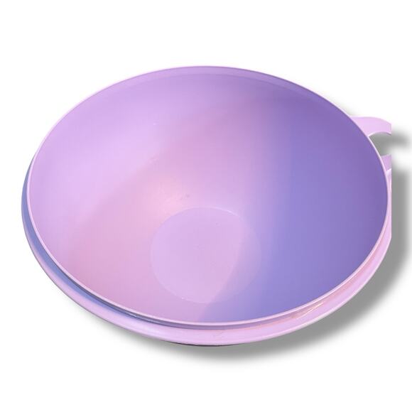 Tupperware 32 Cup Thatsa Mixing Bowl Large Vintage 2539B 224 Lavender Purple - Picture 3 of 7